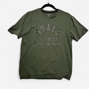 Old Navy Active Goals Set Em Up Knock Em Down Tee Olive Green Sz M Streetwear